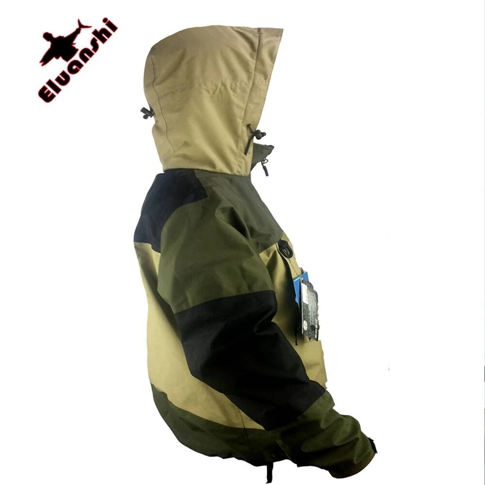 Fishing Jacket Waterproof - ELUANSHI Wasserdichte Atmungsaktive Fliegenfischer-Kleidung Wader-Jacke Wading-Bekleidung